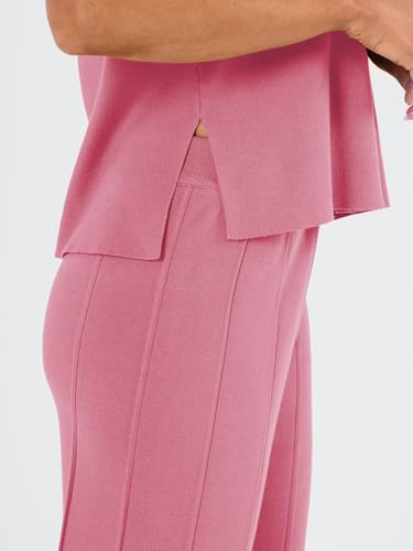 LILLUSORY 2 Piece Outfits for Women Lounge Matching Set Two Piece Knit Tracksuit Sweatsuits Top & Pants Co-Ords Habits affär