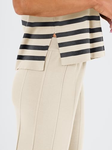 LILLUSORY 2 Piece Outfits for Women Lounge Matching Set Two Piece Knit Tracksuit Sweatsuits Top & Pants Co-Ords Habits affär