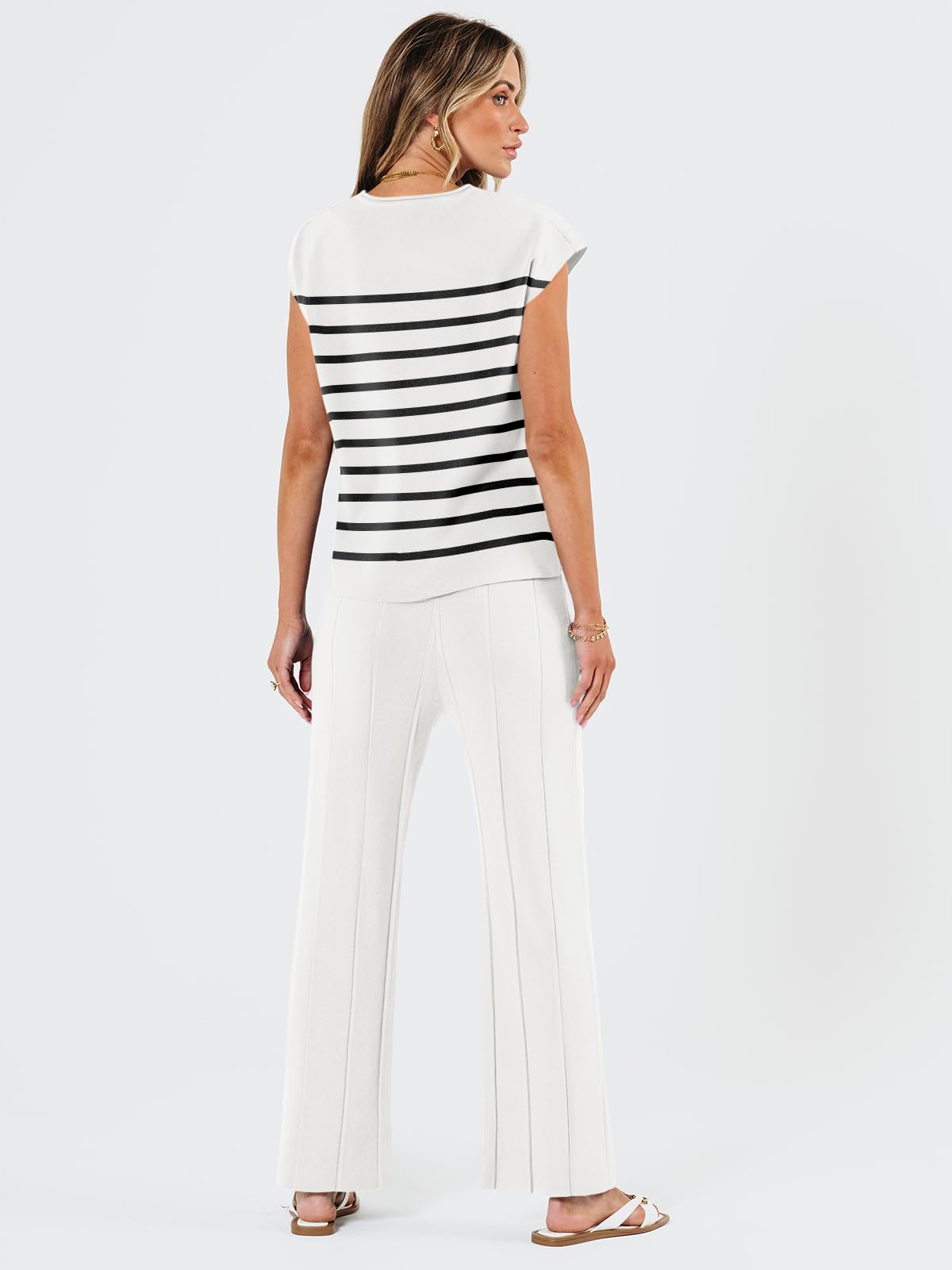 LILLUSORY 2 Piece Outfits for Women Lounge Matching Set Two Piece Knit Tracksuit Sweatsuits Top & Pants Co-Ords Habits affär