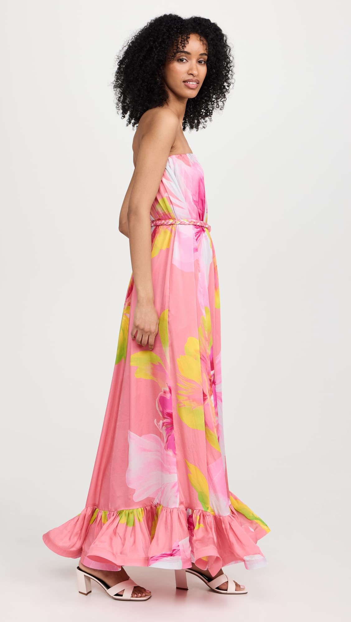 Women's Long Dress with Braided Belt Dresses Habits affär