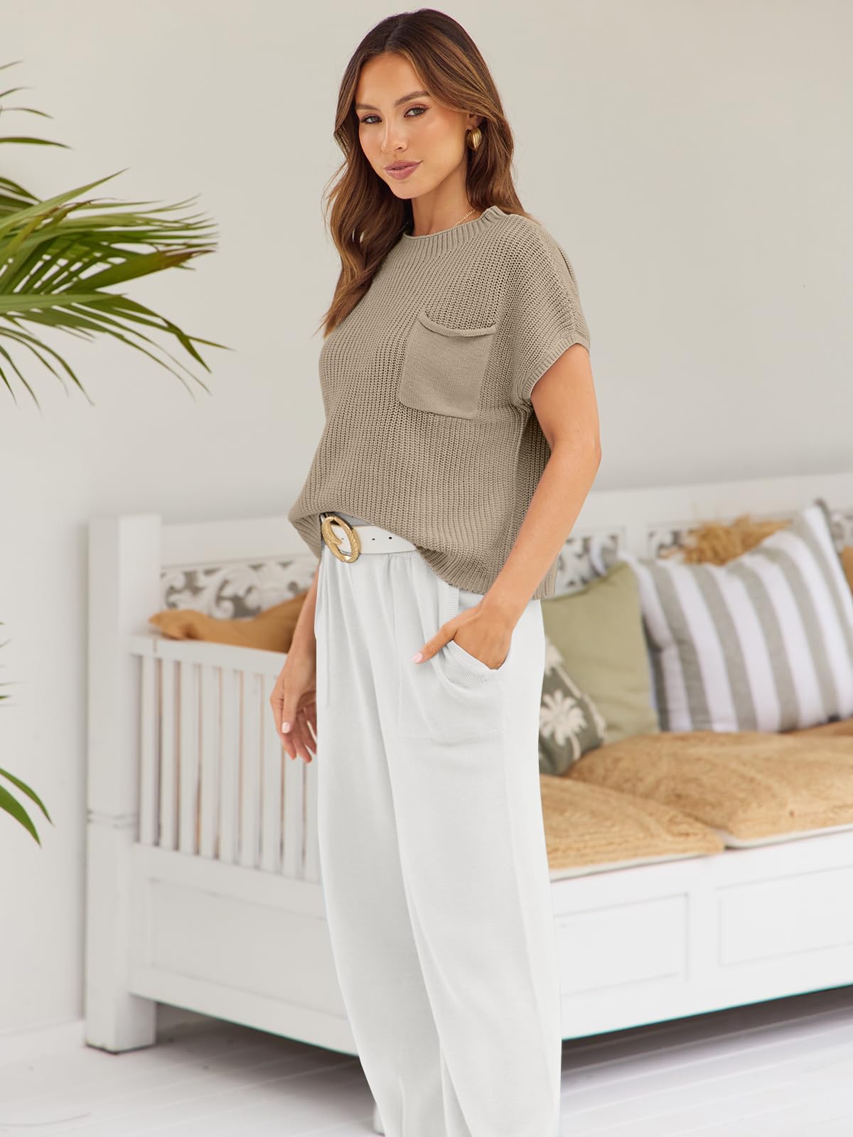 LILLUSORY 2 Piece Knit Sets For Women Trendy Sweatsuit Sets Co-Ords Habits affär