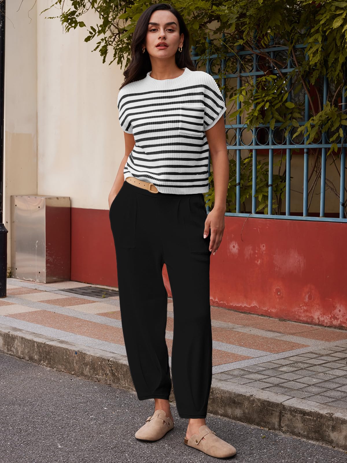 LILLUSORY 2 Piece Knit Sets For Women Trendy Sweatsuit Sets Co-Ords Habits affär