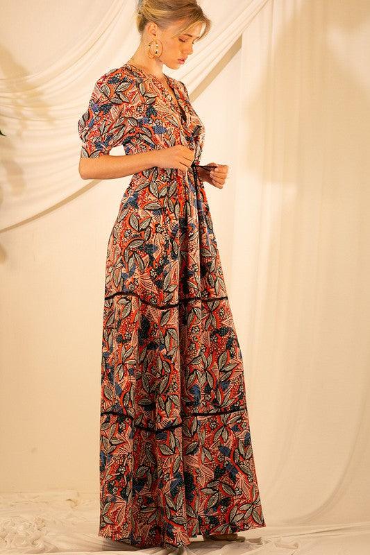 Printed Tassel Maxi Dress Dresses MULLA