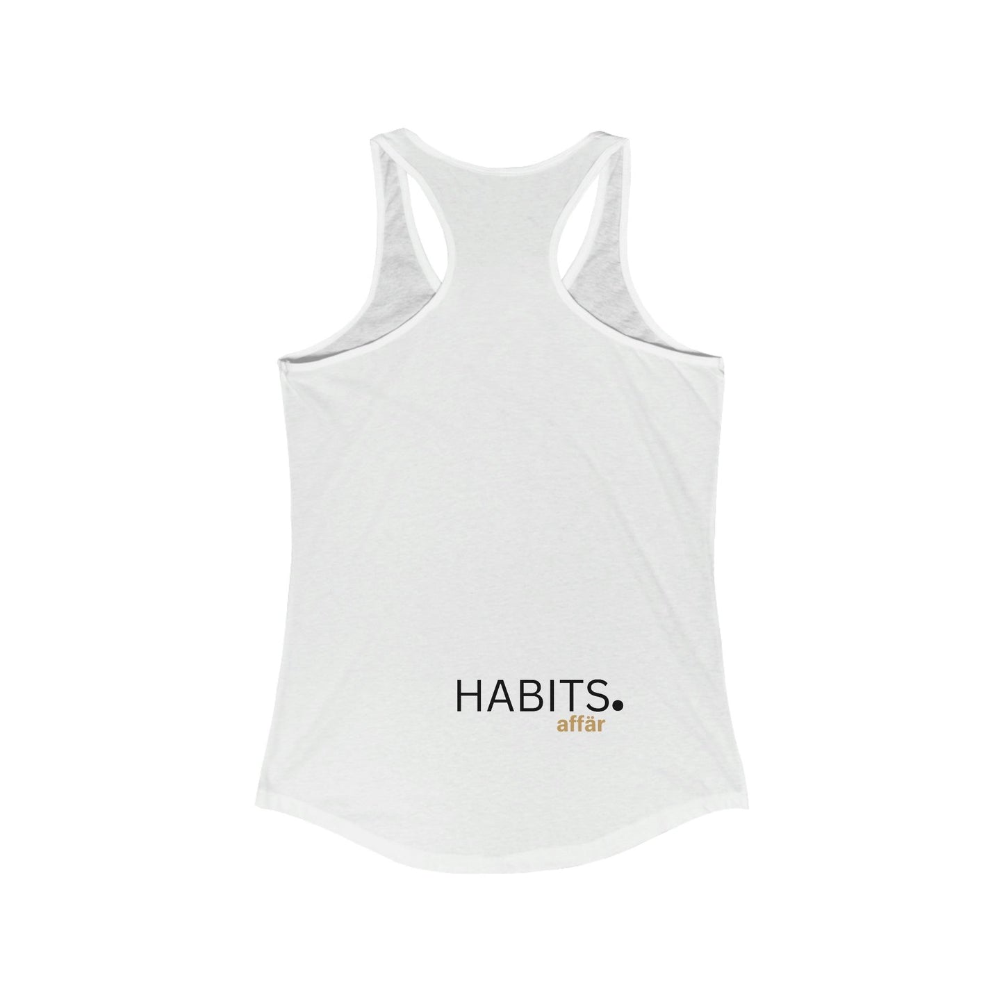 Habits affär Racerback Tank Tank Tops Habits affär XS Solid White