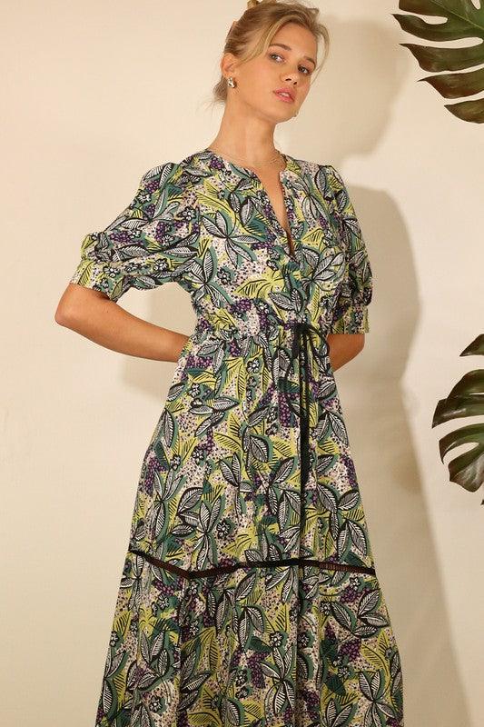 Printed Tassel Maxi Dress Dresses MULLA