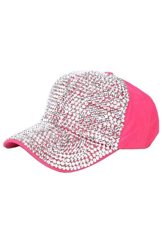 Front Embellished Bling Rhinestone Baseball Cap Hats Fashion Fantasia