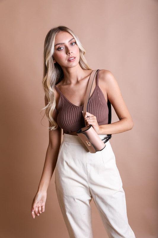 Mini Faux Leather Waist Belt Bag Handbags Leto Accessories