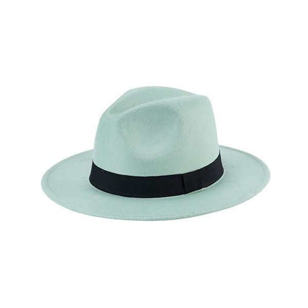 Felt Fedora Hats Bella Chic MINT/MNMN Os