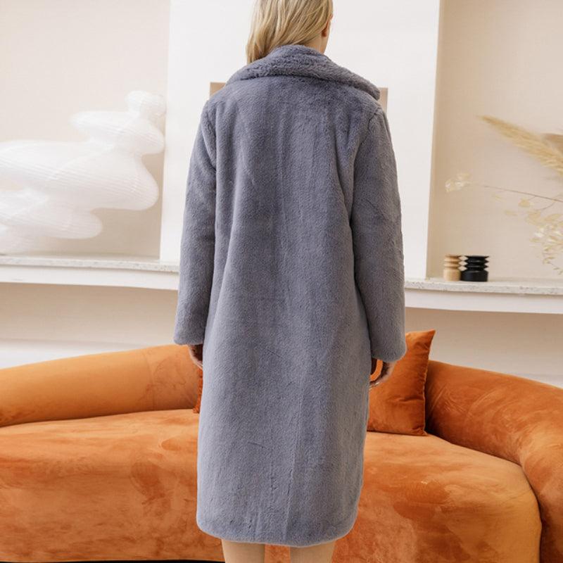 Faux Rabbit Fur Coat Coats Sharon Tatem LLC
