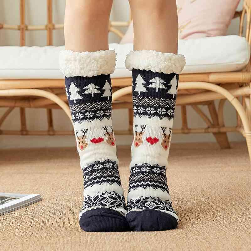 Cozy Christmas Socks Socks Trend Style C One Size