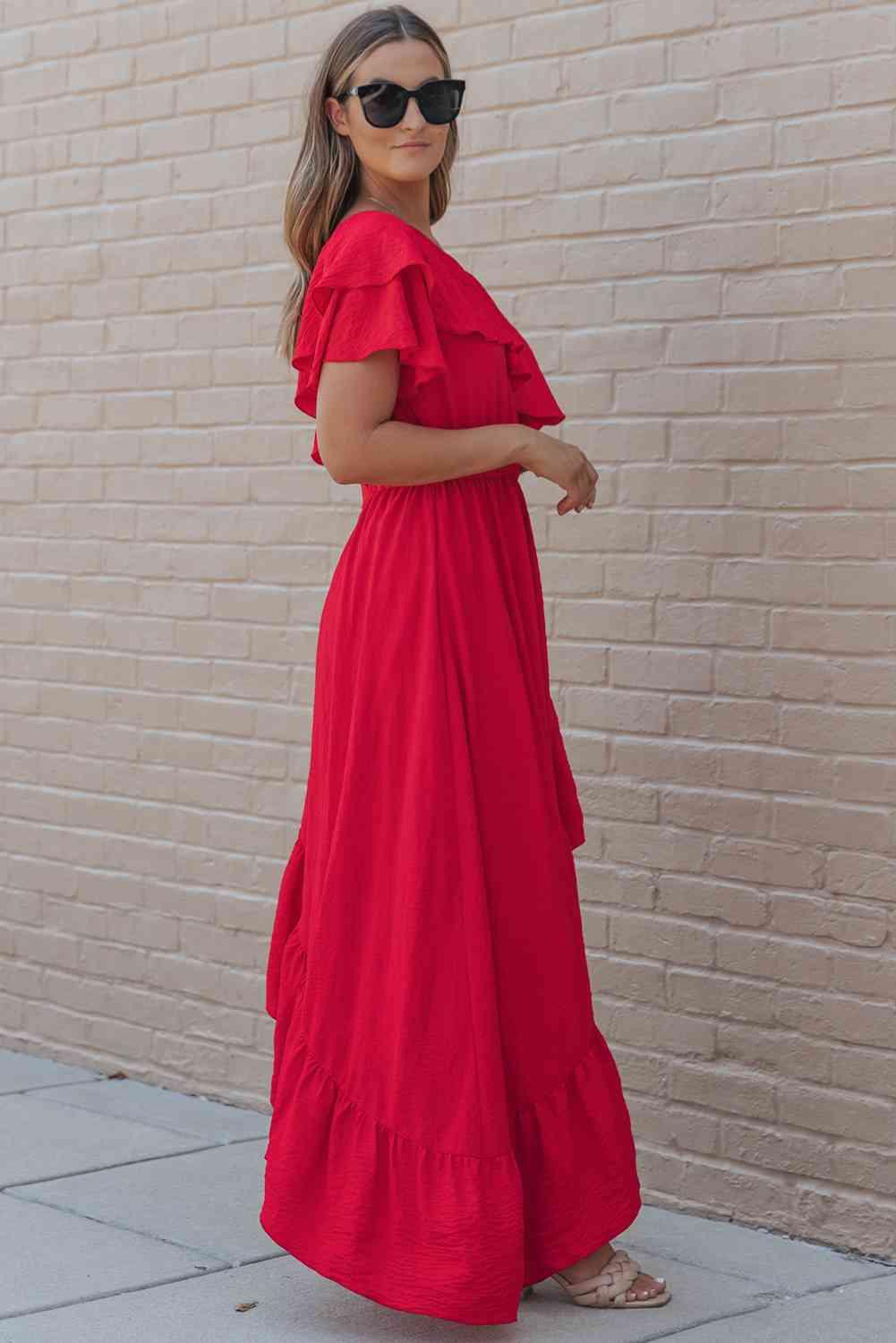 One-Shoulder Asymmetrical Dress Dresses Trendsi