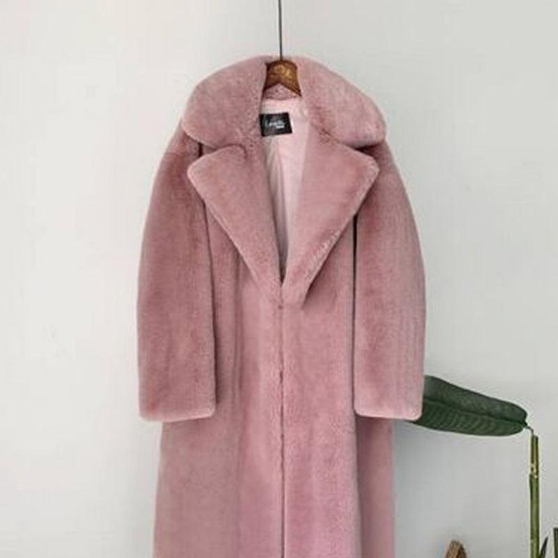 Faux Rabbit Fur Coat Coats Sharon Tatem LLC