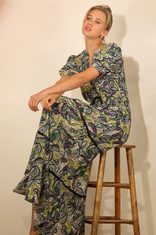 Printed Tassel Maxi Dress Dresses MULLA