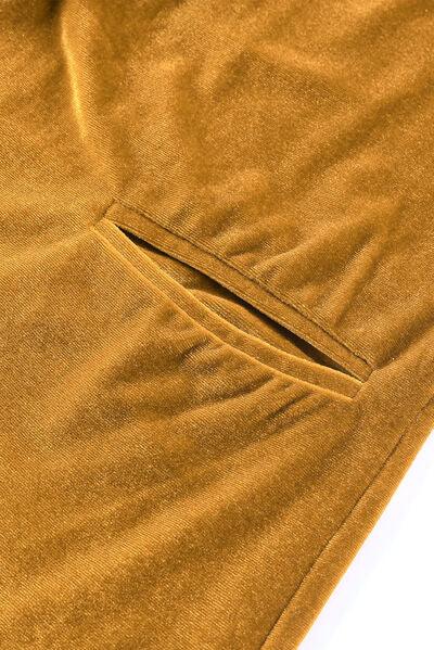 Velvet Cardigan with Pockets Cardigans Trend