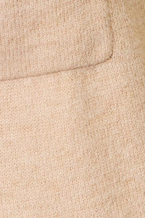 Open Front Hooded Sweater with Pockets Cardigans Trendsi