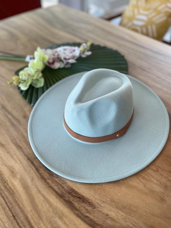 Wide Brim Panama Felt Hat Hats Queens, INC MINT ONE SIZE