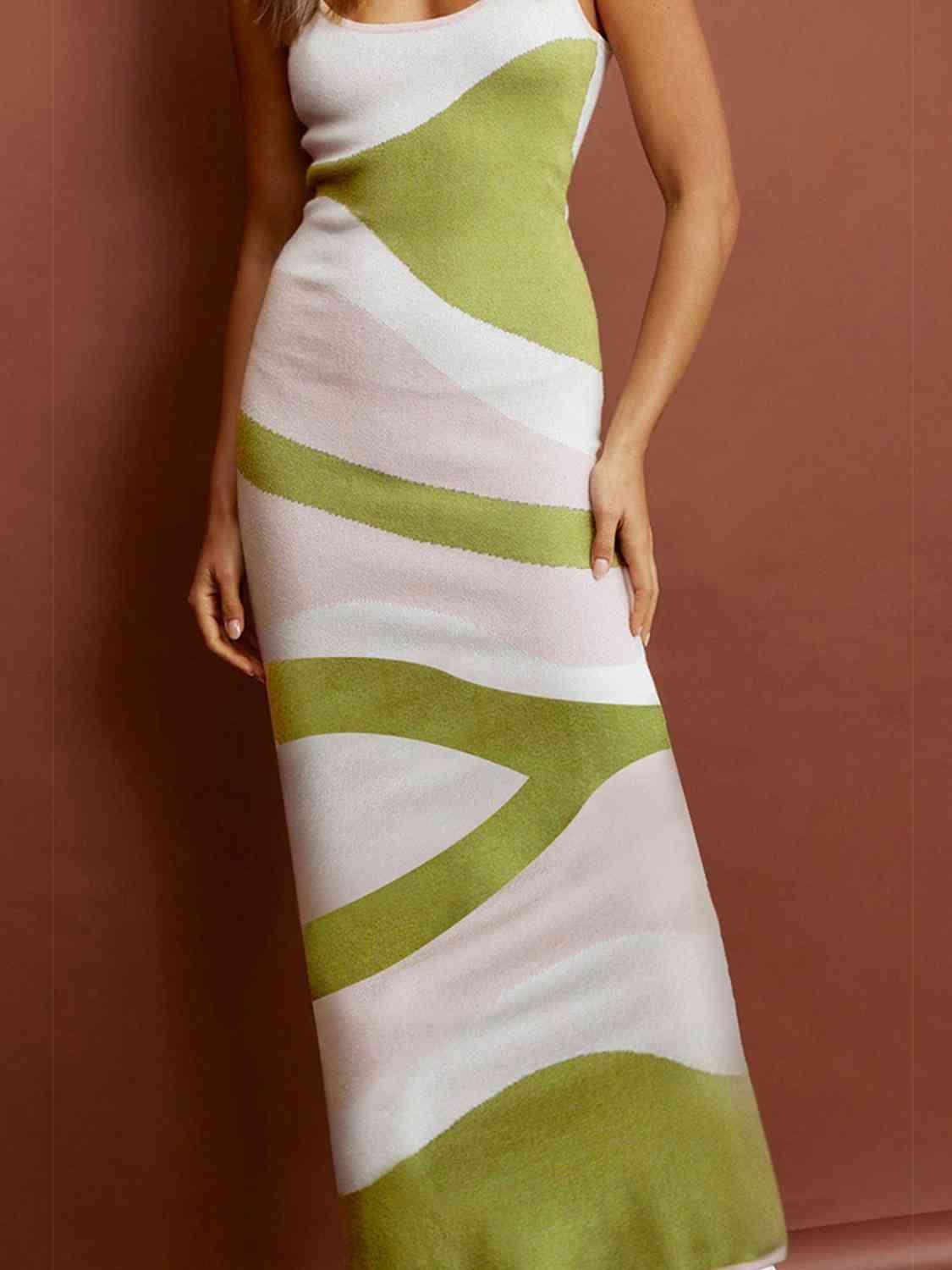 Spaghetti Strap Maxi Sweater Dress Dresses Trendsi