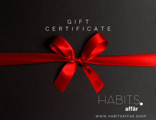 Habits affär Gift Certificate Gift Habits affär