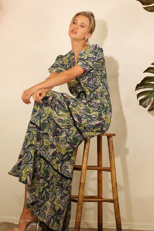 Printed Tassel Maxi Dress Dresses MULLA