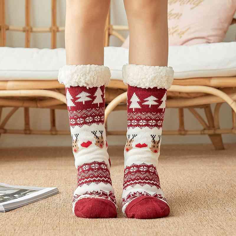 Cozy Christmas Socks Socks Trend Style D One Size
