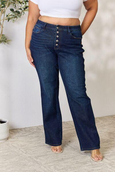 Button-Fly Straight Jeans Jeans Trend   