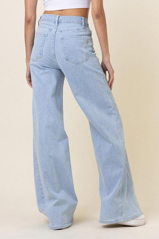 Low Rider Wide Leg Jeans Vibrant M.i.U   
