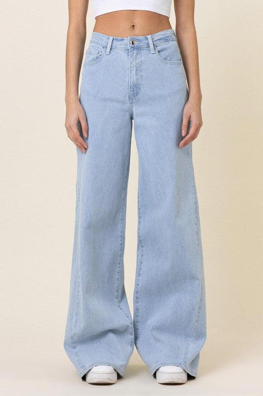 Low Rider Wide Leg Jeans Vibrant M.i.U   