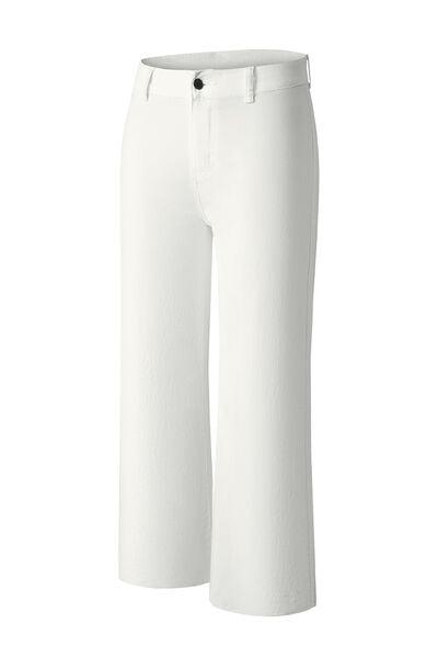 High Waist Wide Leg Jeans Jeans Trendsi   