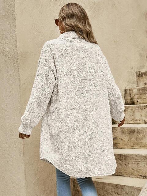 Collared Button Down Cozy Coat Coats Trend   