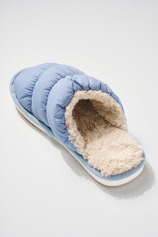 Puffy Faux Fur Lined Slippers Shoes Avenue Zoe   