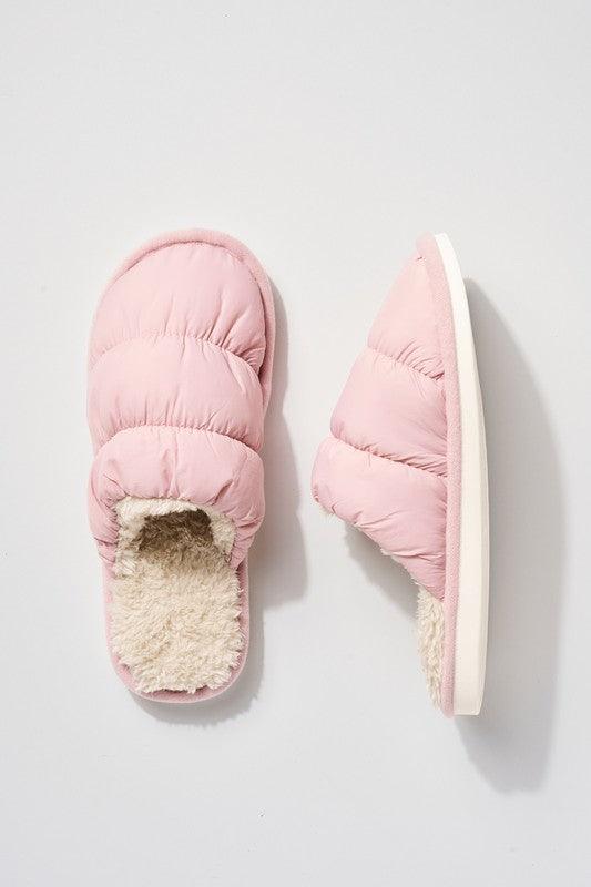 Puffy Faux Fur Lined Slippers Shoes Avenue Zoe   