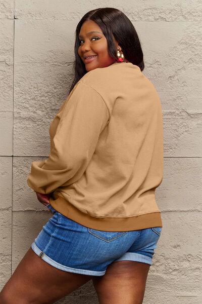 Simply Love CIAO Sweatshirt Sweatshirts Trendsi   