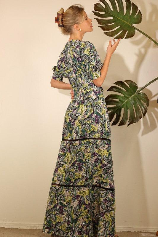 Printed Tassel Maxi Dress Dresses MULLA   