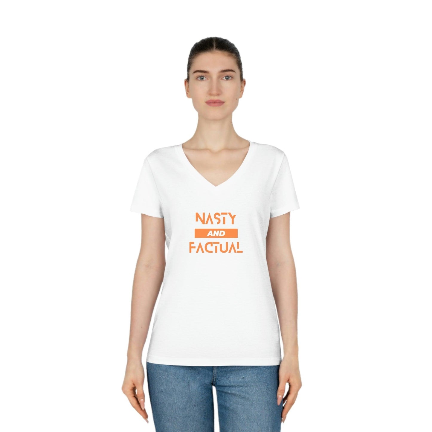 V-Neck T-Shirt For Women - Nasty and Factual T-Shirts Habits affär   