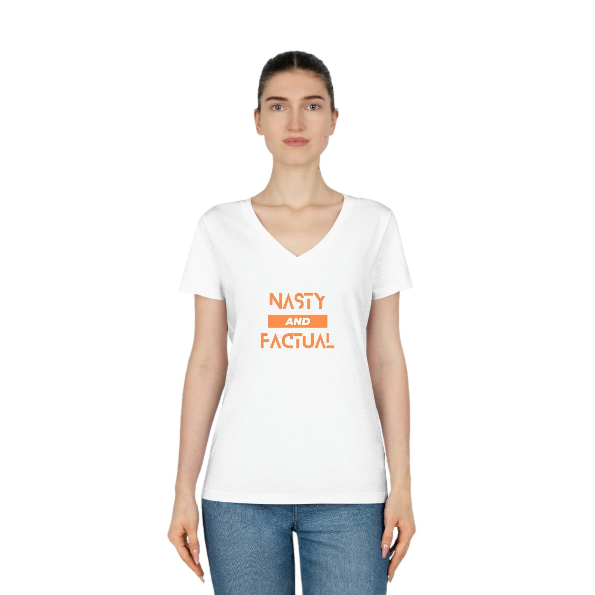 V-Neck T-Shirt For Women - Nasty and Factual T-Shirts Habits affär   
