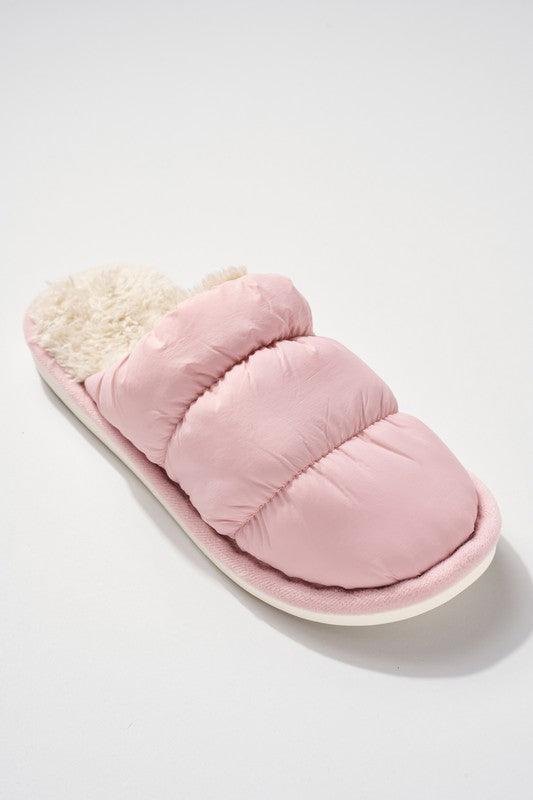 Puffy Faux Fur Lined Slippers Shoes Avenue Zoe   