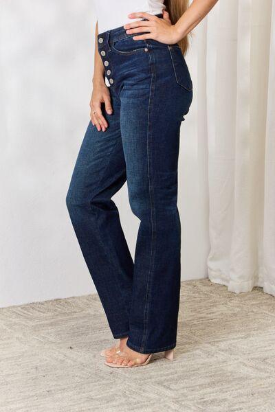 Button-Fly Straight Jeans Jeans Trend   