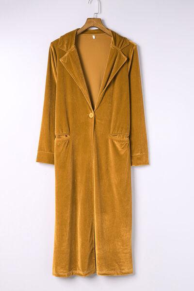 Velvet Cardigan with Pockets Cardigans Trend Honey S 