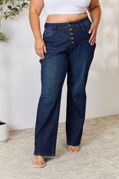 Button-Fly Straight Jeans Jeans Trend   