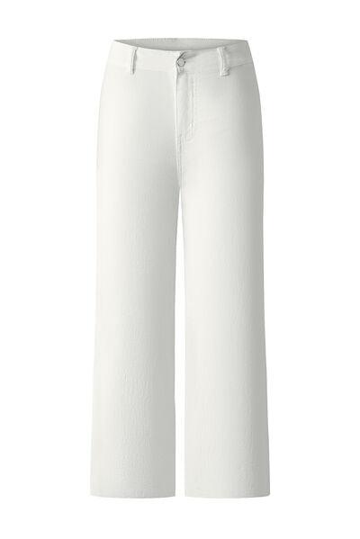 High Waist Wide Leg Jeans Jeans Trendsi   